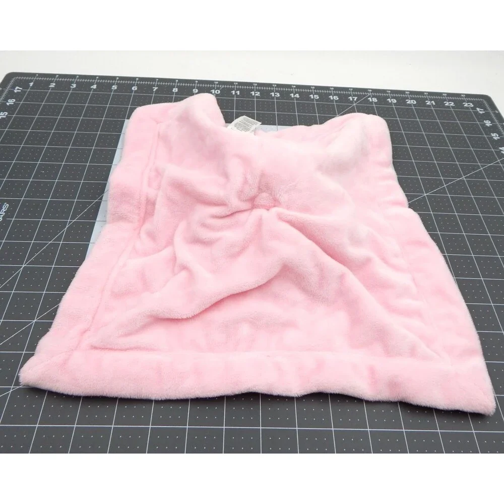 Carters White Bear Baby Lovey Security Animal Cheetah Print Pink Gray Plush Toy